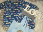 Preview: Kombination: Raglanshirt & Baggyhose Gr. 74 "Trecker mit Hänger"